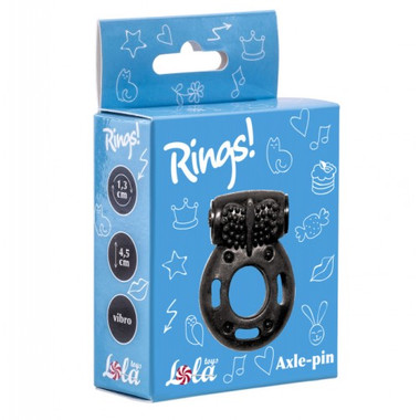 Эрекционное кольцо с вибрацией Rings Axle-pin black