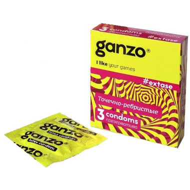 Ganzo Extase №3 (ребристое и точечное рифление)