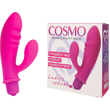 Вибромассажер Cosmo, цвет розовый, длина 85 мм., диаметр 29 мм.