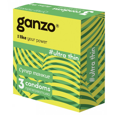 Презервативы Ganzo Ultra Thin №3