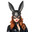Маска кролика Maquerade Rabbit Mask черная