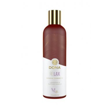 Эфирное массажное масло Dona с ароматом тиянской ванили и лаванды - 120 мл.