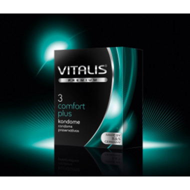 ПРЕЗЕРВАТИВЫ VITALIS PREMIUM №3 COMFORT PLUS