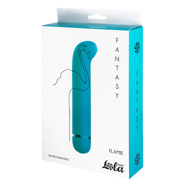 ПЕРЕЗАРЯЖАЕМЫЙ ВИБРАТОР FANTASY FLAMIE BLUE