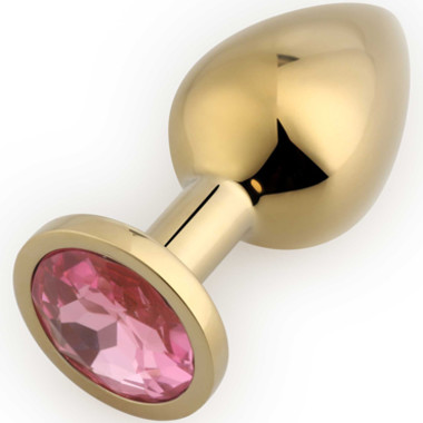 Play Secrets Rosebud Butt Plug Medium, золотой/розовый