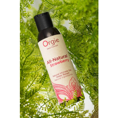 Интимный гель Orgie ALL - NATURAL STRAWBERRY на водной основе, 150 мл