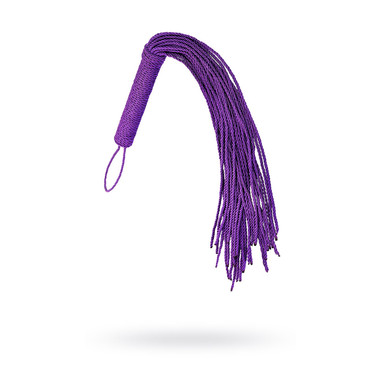 Флоггер из веревки TOYFA Theatre, текстиль, фиолетовый, 48,5 см
