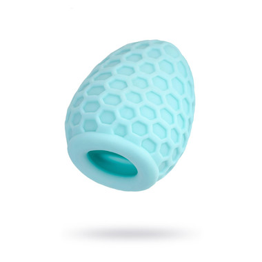 Мастурбатор A-Toys by TOYFA Pufl, бирюзовый, ТРЕ, 6 см Ø 2,7 см