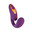 Массажер с двойной стимуляцией L'Eroina Megam, силикон, фиолетовый, 27,5 см