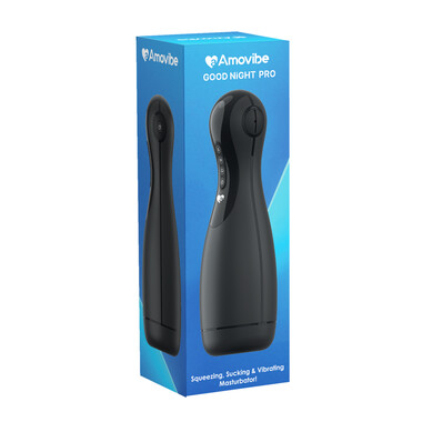 Инновационный мастурбатор Good night Pro с имитацией орального секса (черный)