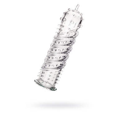 Насадка на пенис A-Toys by TOYFA Kors, TPR, прозрачный, 15,3 см