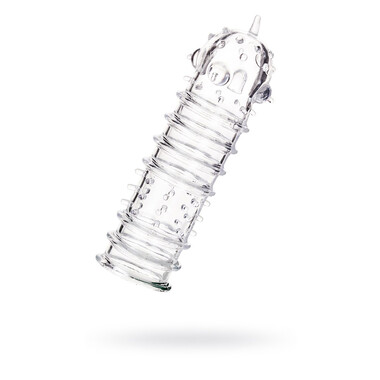 Насадка на пенис A-Toys by TOYFA Tark, TPR, прозрачный, 15,3 см