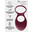Эрекционное Виброкольцо Pure Passion Daydream Wine Red
